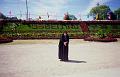 0230-Floral display in Huairou with Muslim woman